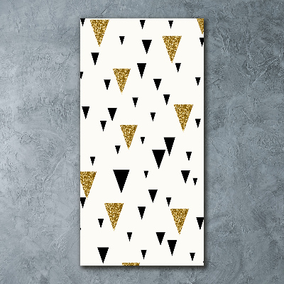 Staand foto plexiglas Achtergrond met driehoeken