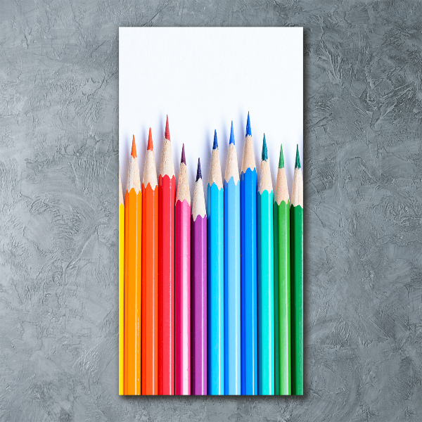 Staand foto in plexiglas Kleurpotloden