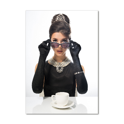 Staand foto plexiglas Vrouw met bril