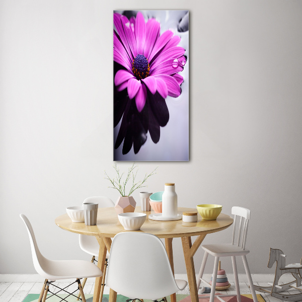 Staand foto plexiglas Roze gerbera