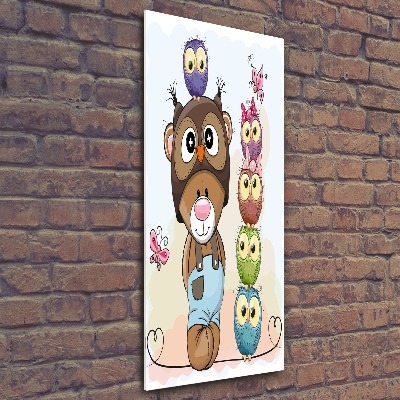 Staand foto plexiglas Teddybeer en uilen