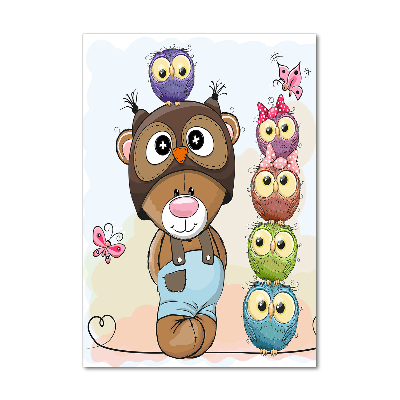 Staand foto plexiglas Teddybeer en uilen