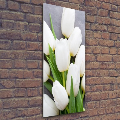 Staand plexiglas foto Witte tulpen