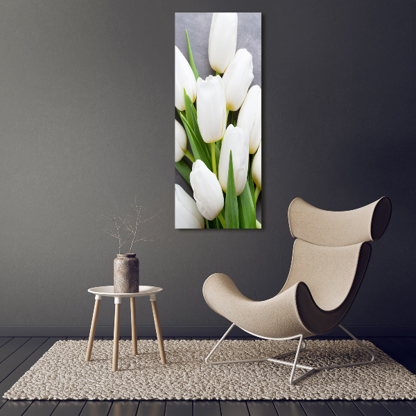 Staand plexiglas foto Witte tulpen