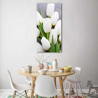 Staand plexiglas foto Witte tulpen
