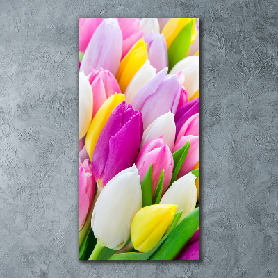 Staand foto in plexiglas Kleurrijke tulpen