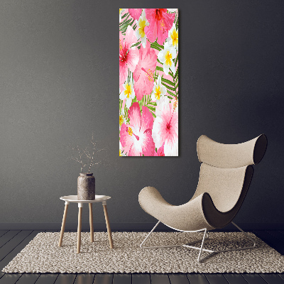 Staand plexiglas foto Tropische bloemen