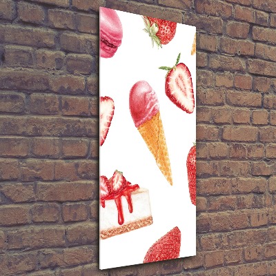 Staand foto plexiglas Aardbeiensmaak