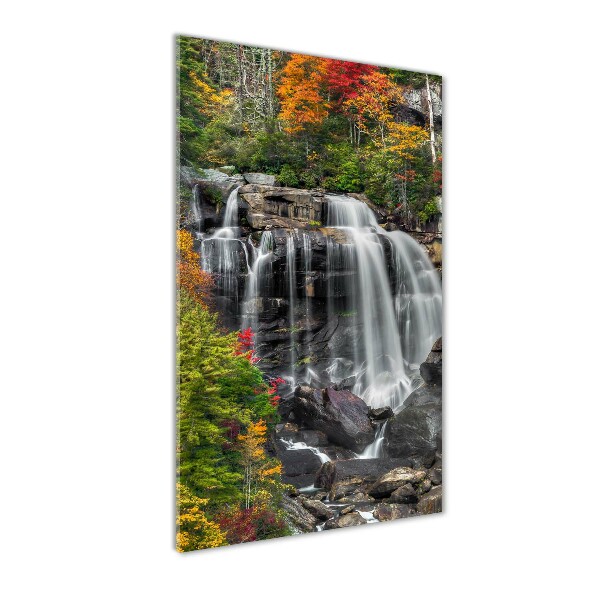 Staand foto plexiglas Waterval in de herfst