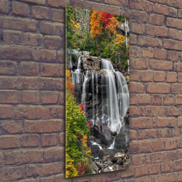 Staand foto plexiglas Waterval in de herfst