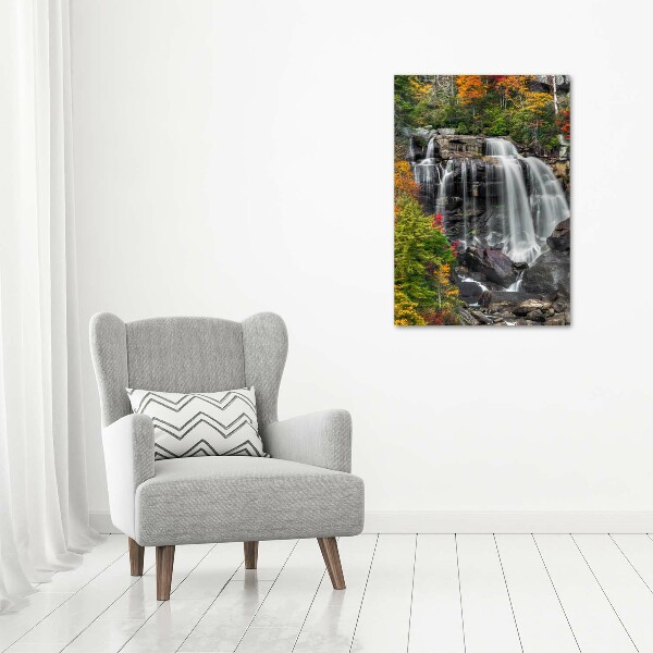 Staand foto plexiglas Waterval in de herfst