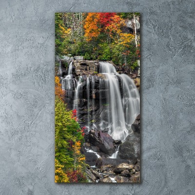 Staand foto plexiglas Waterval in de herfst