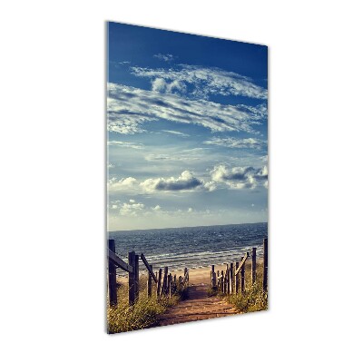 Staand foto plexiglas Pad naar het strand