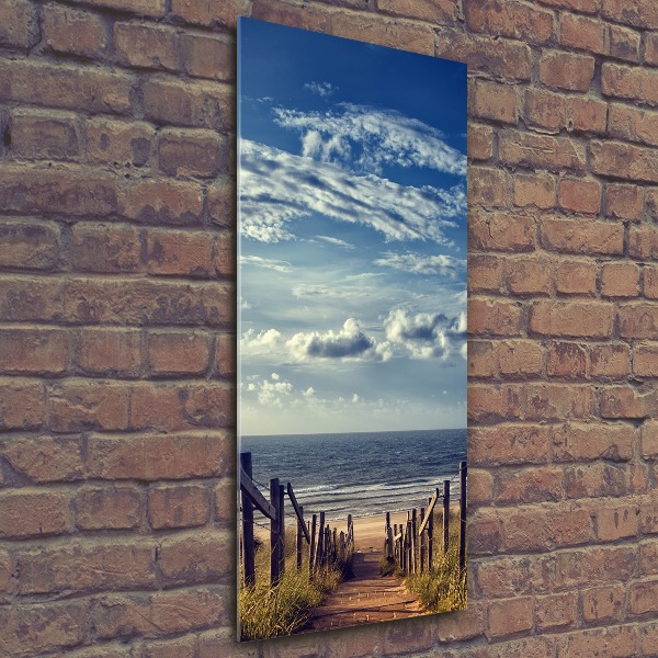 Staand foto plexiglas Pad naar het strand