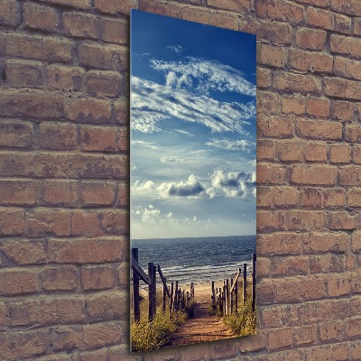 Staand foto plexiglas Pad naar het strand