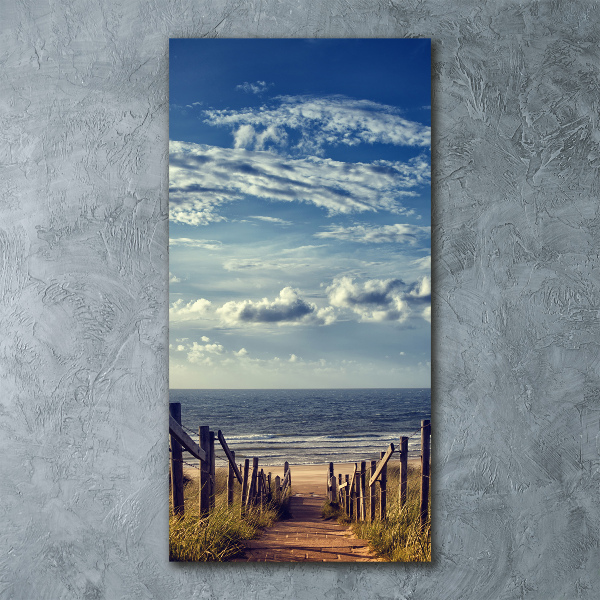 Staand foto plexiglas Pad naar het strand