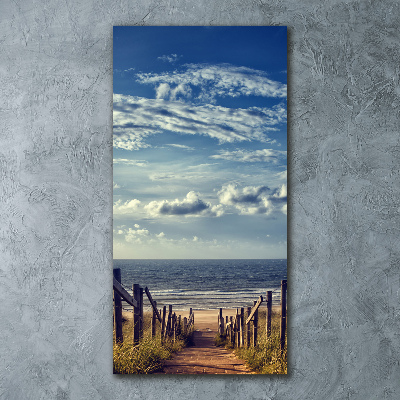 Staand foto plexiglas Pad naar het strand