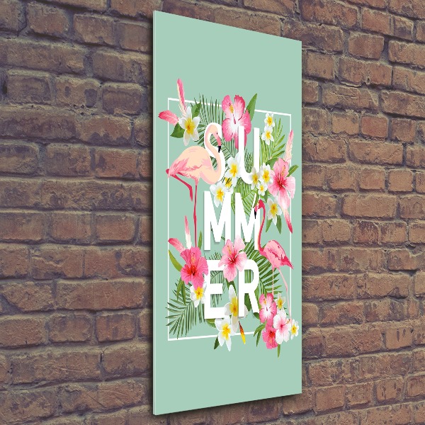 Staand foto in plexiglas Vakanties en flamingo's