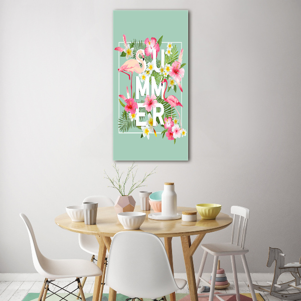 Staand foto in plexiglas Vakanties en flamingo's