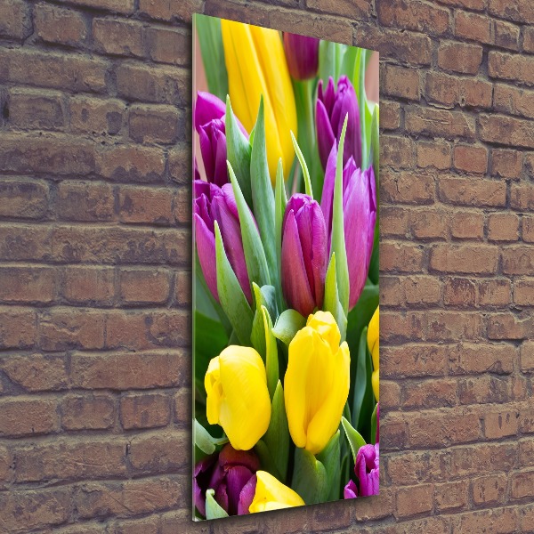 Staand foto op plexiglas Kleurrijke tulpen