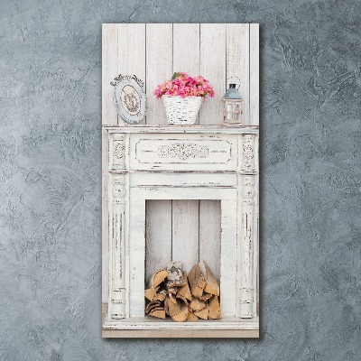 Staand foto plexiglas Houten open haard