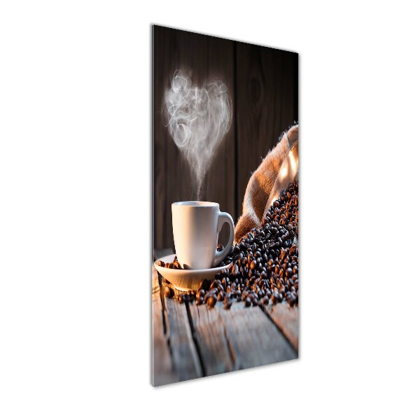 Staand foto in plexiglas Een kopje koffie