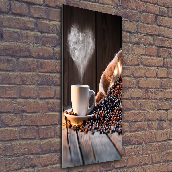 Staand foto in plexiglas Een kopje koffie