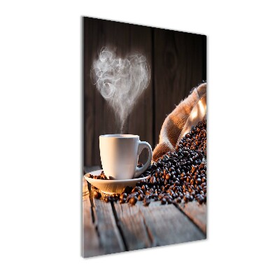 Staand foto in plexiglas Een kopje koffie