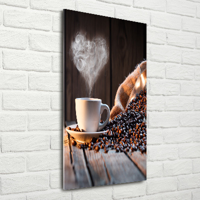 Staand foto in plexiglas Een kopje koffie
