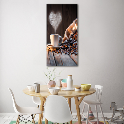 Staand foto in plexiglas Een kopje koffie