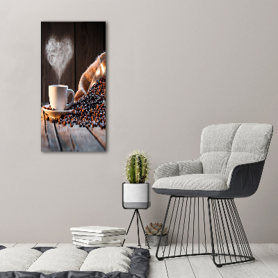 Staand foto in plexiglas Een kopje koffie