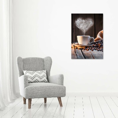 Staand foto in plexiglas Een kopje koffie