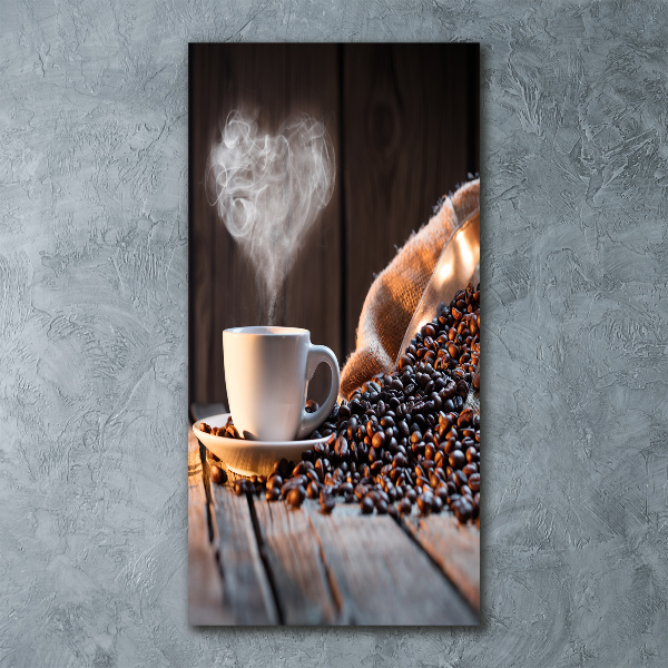 Staand foto in plexiglas Een kopje koffie