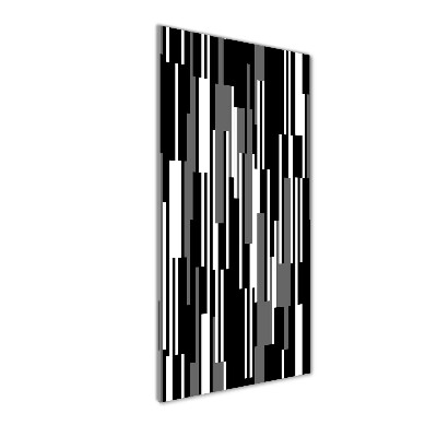 Staand foto plexiglas Zwart-witte lijnen