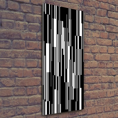 Staand foto plexiglas Zwart-witte lijnen