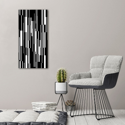 Staand foto plexiglas Zwart-witte lijnen