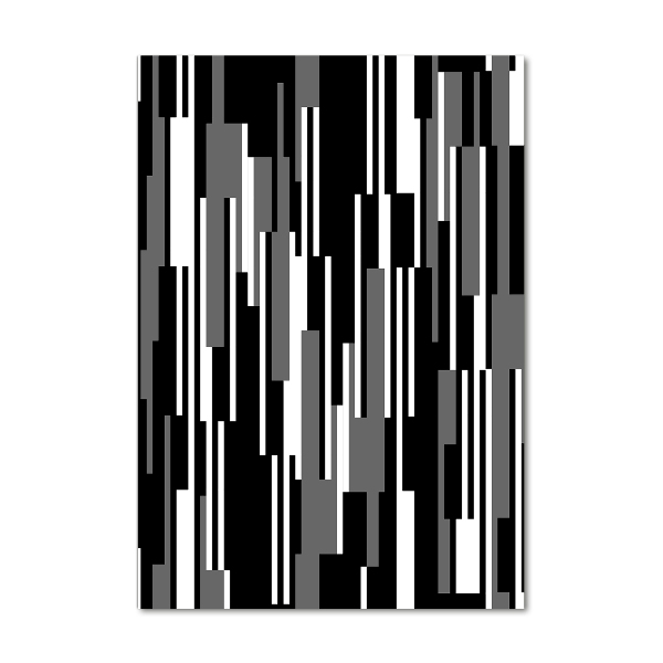 Staand foto plexiglas Zwart-witte lijnen