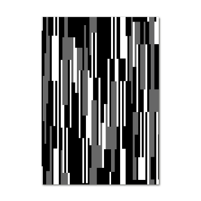 Staand foto plexiglas Zwart-witte lijnen