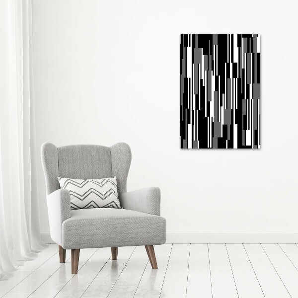 Staand foto plexiglas Zwart-witte lijnen