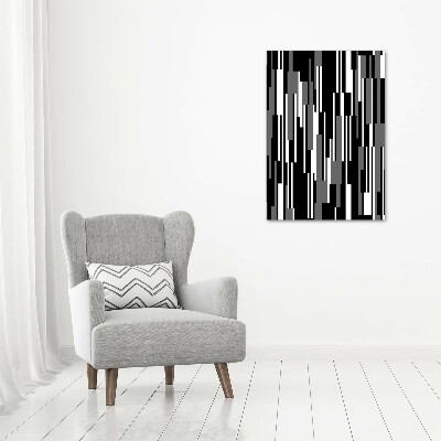 Staand foto plexiglas Zwart-witte lijnen