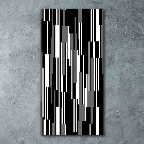 Staand foto plexiglas Zwart-witte lijnen