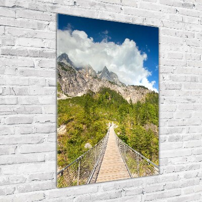 Staand foto in plexiglas Hangbrug