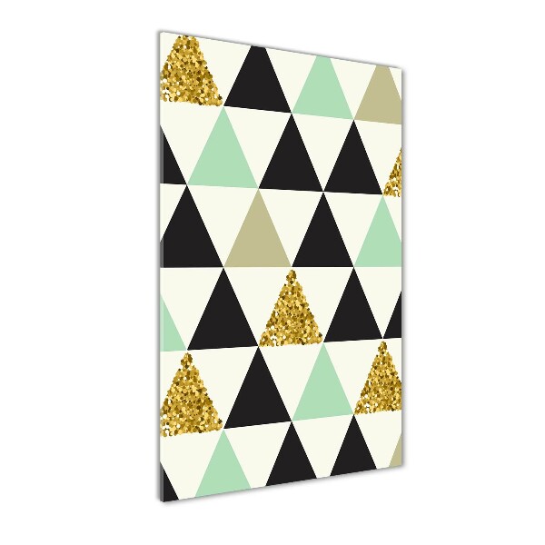 Staand foto op plexiglas Kleurrijke driehoeken