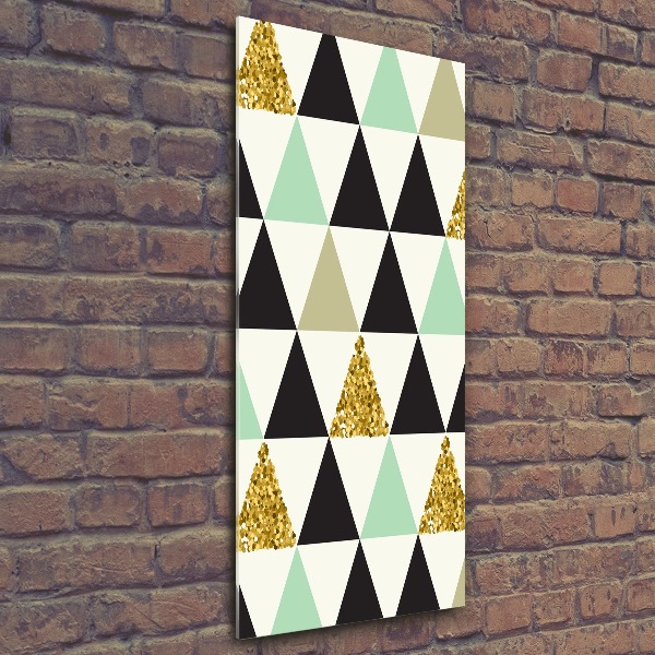 Staand foto op plexiglas Kleurrijke driehoeken