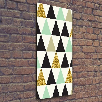 Staand foto op plexiglas Kleurrijke driehoeken