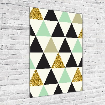 Staand foto op plexiglas Kleurrijke driehoeken