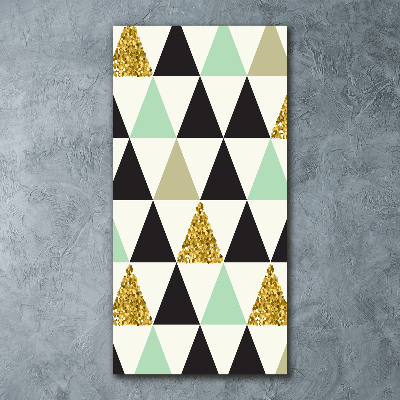 Staand foto op plexiglas Kleurrijke driehoeken