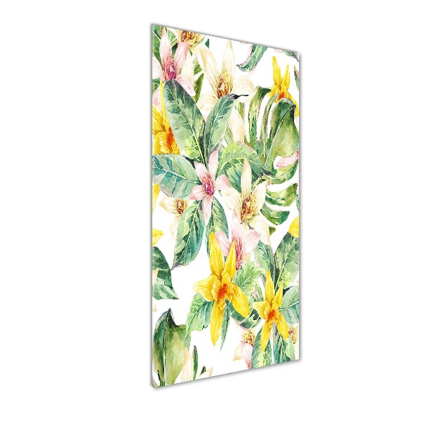 Staand foto in plexiglas Tropische bloemen