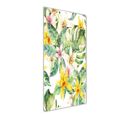 Staand foto in plexiglas Tropische bloemen