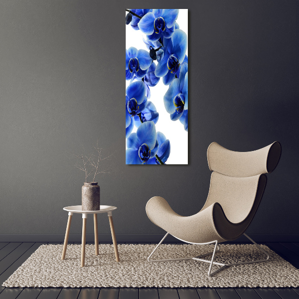 Staand plexiglas foto Blauwe orchidee